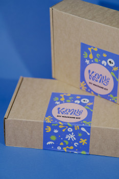 მაკრამეს DIY ყუთი - უნიქორნი