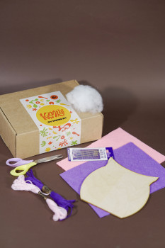 კერვის DIY ყუთი - ბუ