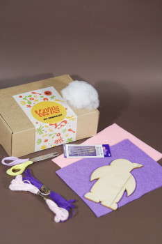 კერვის DIY ყუთი - პინგვინი