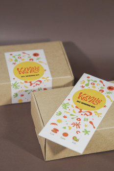 კერვის DIY ყუთი - სპილო