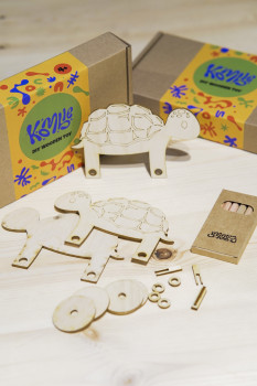 ხის სათამაშოს DIY ყუთი - კუ