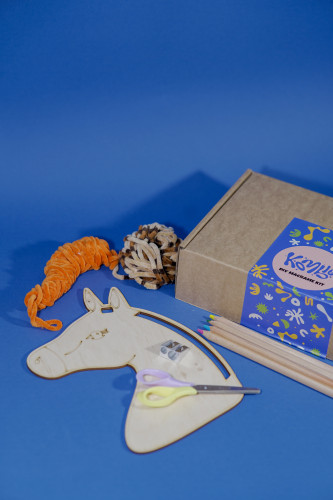 მაკრამეს DIY ყუთი -  ცხენი