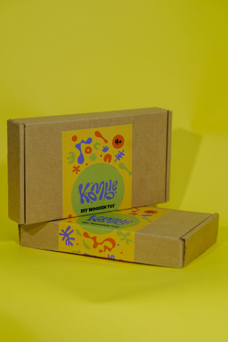 ხის სათამაშოს DIY ყუთი - სატვირთო მანქანა